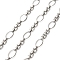 304 Stainless Steel Oval Link & Watch Band Chains, Unwelded, Stainless Steel Color, 6x5.5x0.8mm