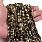Natural HuBei Turquoise Beads Strands, Faceted, Cube, 4x4x4mm, Hole: 0.7mm, about 95pcs/strand, 15.04 inch(38.2cm)