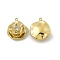 PVD Vacuum Plating 201 Stainless Steel Pendants, Crystal Rhinestone Rose Charms, Real 18K Gold Plated, 18.5x15.5x6.5mm, Hole: 1.2mm