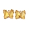 Brass with Glass Pendants, Cadmium Free & Nickel Free & Lead Free, Butterfly, Gold, 10x12x4mm, Hole: 1.2mm