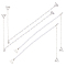 2 Pairs 2 Styles Plastic Imitation Pearl Chain Non-slip Bra Straps, with Alloy Triangle Buckle, Platinum & Silver, 291~296mm, 1 pair/style
