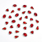 AHANDMAKER 30Pcs Sew On Rhinestone Sewing Glass Gems Rhinestone for Crafts Tear Drop Crystal Glass Rhinestone for Clothes,DIY Jewelry Making(Red)