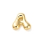 Brass Pendants, Cadmium Free & Nickel Free & Lead Free, Real 18K Gold Plated, Letter A, 21.5x23x6.5mm, Hole: 2.5x3mm