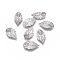Tarnish Resistant 304 Stainless Steel Pendants, Leaf, Stainless Steel Color, 17.5x10x2.3mm, Hole: 1mm