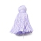 Cotton Tassel Pendants, Lavender, 45~48x30~36mm
