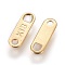 304 Stainless Steel Chain Tabs, Chain Extender Connectors, Golden, 11x3.5x0.5mm, Hole: 1.4~1.8mm
