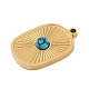 Синтетические бирюзовые подвески STAS-M080-06G-2