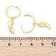 Серьги-кольца из латуни цвета чили EJEW-Q015-17G-5
