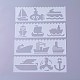 Пластиковый детский шаблон трафарета для рисования DIY-P003-J07-2