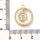 Латунные микро проложить кубического циркония подвески KK-G519-06G-03-3