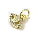 Латунные микро проложить кубического циркония подвески KK-M283-19B-01-2