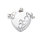 Латунь эмаль Locket подвески KK-F894-15P-01-1