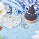 60 шт. 2-х цветные латунные застежки-крючки S KK-CN0002-84-4