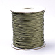 Плетеные корейские вощеные полиэфирные шнуры YC-T002-1.0mm-110-1
