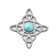 Синтетические бирюзовые подвески STAS-I327-14P-06-1