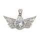 Латунные микро проложить кубического циркония подвески KK-Q812-01P-1