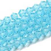 Прозрачные стеклянные бусины GLAA-F029-3mm-20