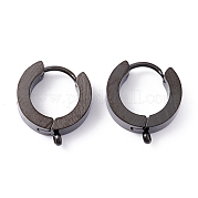 Фурнитура для сережек-колец Huggie Hoop из нержавеющей стали 304 STAS-I167-01B-EB