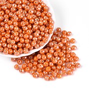Непрозрачные цветные стеклянные бусины SEED-N007-34D