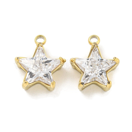 Подвески из нержавеющей стали 304 с кубическим цирконием STAS-L278-008G-1