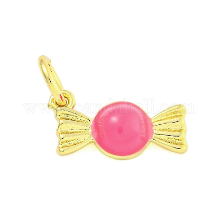 Подвески из латуни с эмалью в стойку KK-U021-04B-G-1