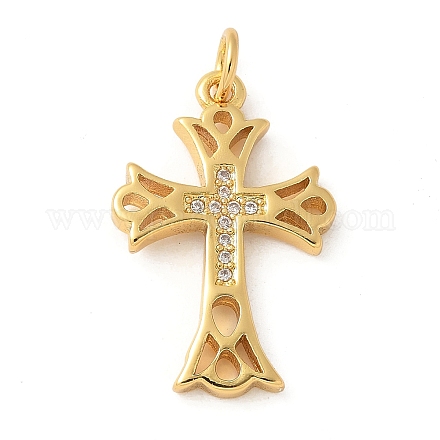 Латунные микро проложить кубического циркония подвески KK-U053-02G-01-1