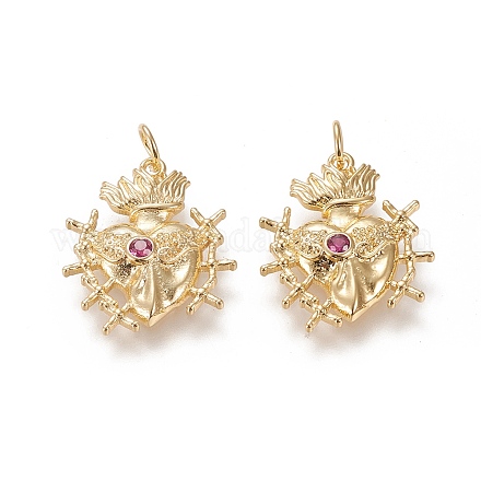Латунные микро проложить кубического циркония подвески X-ZIRC-L091-064G-1