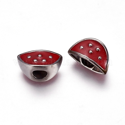 Европейские бусины из нержавеющей стали 304 STAS-J018-03P-02-1