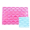 Food Grade Plastic Cookie Printing Moulds, DIY Biscuit Baking Tool, Oval, Pink, 114x78x20mm