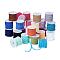 Faux Suede Cord, Faux Suede Lace, Mixed Color, 3x1.5mm, about 5.46 yards(5m)/roll, 25rolls/bag