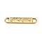Ion Plating(IP) 304 Stainless Steel Connector Charms, Rectangle Links with Moon & Star, Real 18K Gold Plated, 7x42x3mm, Hole: 4x5mm
