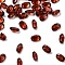 Faceted Natural Garnet Cabochons, Pointed Back, Oval Shape, 3x2x1.5mm