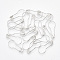 Brass Calabash Pins, Knitting Stitch Marker, Platinum, 20~21x9x1.5mm, Pin: 0.5mm, about 1000pcs/bag