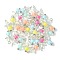 5 Sets Acrylic Pendants, with Alloy Beads, Antique Silver and Platinum, Angel, Mixed Color, 22x14x8mm, Hole: 3mm, 5pcs/set