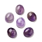 Natural Amethyst Cabochons, Oval, 12x10x4.5mm