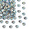 Preciosa® MAXIMA Crystal No Hotfix Flatback Stones, Czech Crystal, Dura Foiling, Round(438 11 615 Chaton Rose), 40010 200 Black Diamond AB, SS12(3~3.2mm)