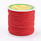 Polyester Cord, Red, 0.8mm, about 87.48 yards(80m)/roll