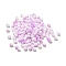 6/0 Opaque Glass Seed Beads, Round Hole, Rondelle, Plum, 4~4.5x3~4mm, Hole: 0.8~1.5mm