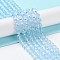 Natural Topaz Crystal Beads Strands, Round, Faceted, Grade AAA, 5.5~6mm, Hole: 0.8mm, about 64~69pcs/strand, 15.35''(39cm)