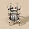 Alloy Finger Rings, Beetle, Antique Silver, Inner Diameter: 17mm