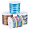 PH PandaHall 196 Yards 1.5mm Satin String Nylon Thread Gradient Color Rattail Satin Cord Silky Cord Bracelet String for Kumihimo Macrame Friendship Bracelet Chinese Knot Dream Catchers Braid Hair