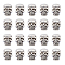 60Pcs Tibetan Style Alloy Beads, Skull, Antique Silver, 11x7x8mm, Hole: 2.8mm, 60pcs/set