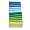 Non Woven Fabric Embroidery Needle Felt for DIY Crafts, Square, Gradual Green Color, 298~300x298~300x1mm, 12pcs/set