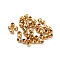 Glossy Brass Round Spacer Beads, Light Gold, 1.8mm, Hole: 0.9mm
