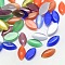 Cat Eye Cabochons, Horse Eye, Mixed Color, 15x7x2.5mm