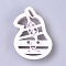 Food Grade Plastic Cookie Cutters, Cookies Moulds, DIY Biscuit Baking Tool, Pear, WhiteSmoke, 87x62x20mm