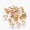 304 Stainless Steel Friction Ear Nuts, Ear Locking Earring Backs for Post Stud Earrings, Barrel Plating, Real 18K Gold Plated, 6x4x3mm, Hole: 0.7mm