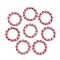 Aluminum Quick Link Connectors, Twisted Round Ring, Pale Violet Red, 24~24.5x3.5~4mm, Inner Diameter: 17~17.5mm