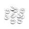 Tarnish Resistant 304 Stainless Steel Links connectors, Laser Cut, Flat Round with Arrow, Stainless Steel Color, 11.5x1mm, Hole: 1.2mm