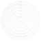 BENECREAT 6Pcs Round Quilting Template Set, 1/2/3/4/5/6 inch Acrylic Embroidery Tool, Drawing Line Template for Hand Quilting and Embroidery, 3mm Thick
